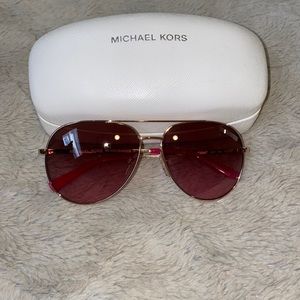 Michael Kors Rodinara Rose Gold-Tone Aviator